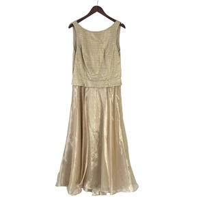Vintage Cache Gold Evening Gown Women's Size 14